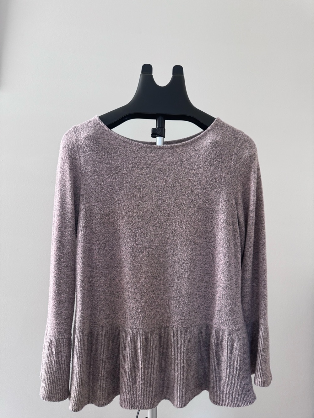 Elle Lilac Knit Long-Sleeve Sweater